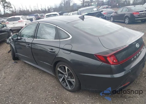 2021 Hyundai Sonata Sel Plus z USA, uszkodzony, nr VIN 5NPEJ4J25MH087378